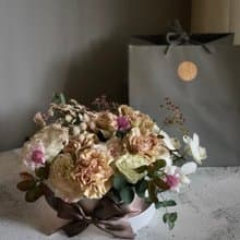 SCgift 母親節圓形花禮盒 晨曦曉愛