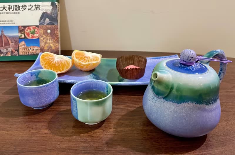 茶壺杯盤組(一壺二杯一盤)・薰衣草系列/送禮包裝/小卡