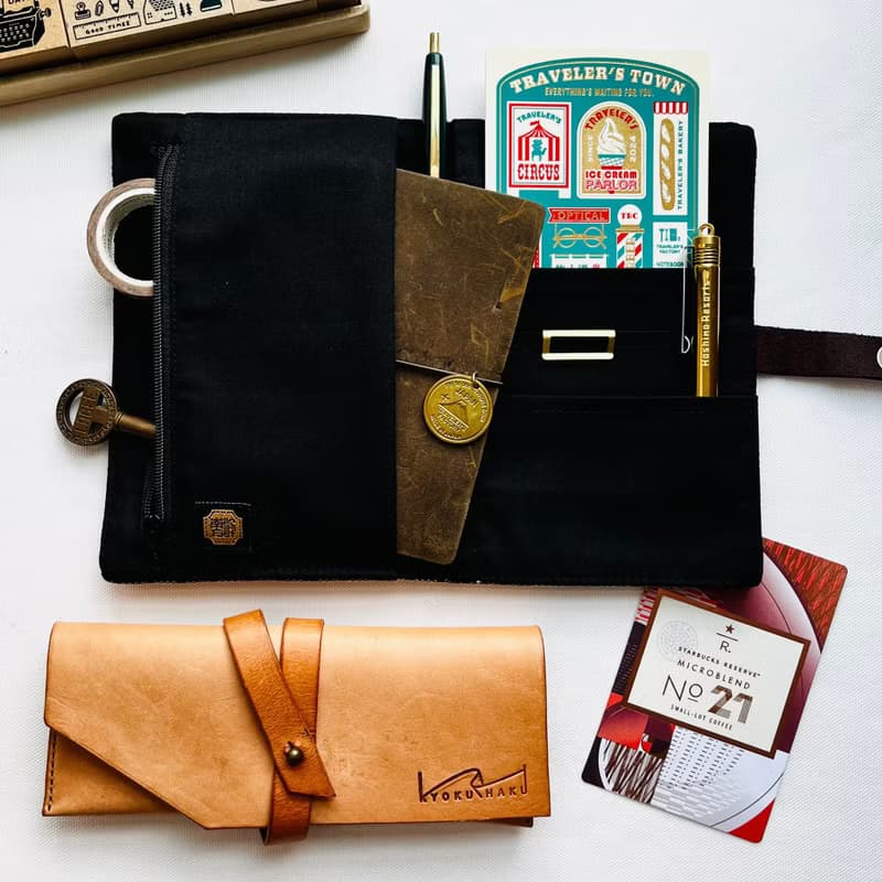 皮革感 褆織 護照套 手帳袋