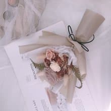 永生花花束 不凋花 乾燥花 生日 告白花束