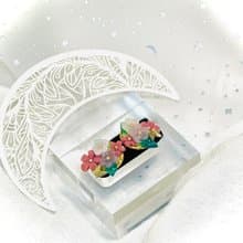 花卉系列 - 圓形粉色花圃