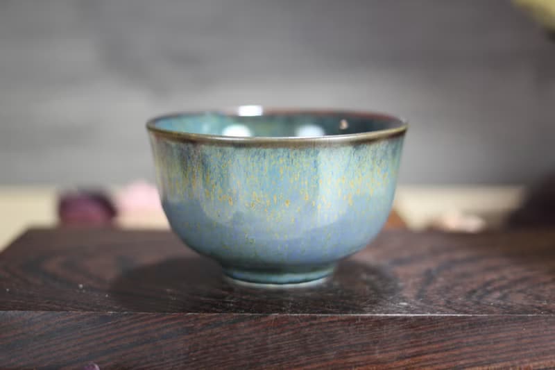 【母親節禮物】90ml 天目釉 寬口茶杯 酒杯 鶯歌名家葉敏祥作