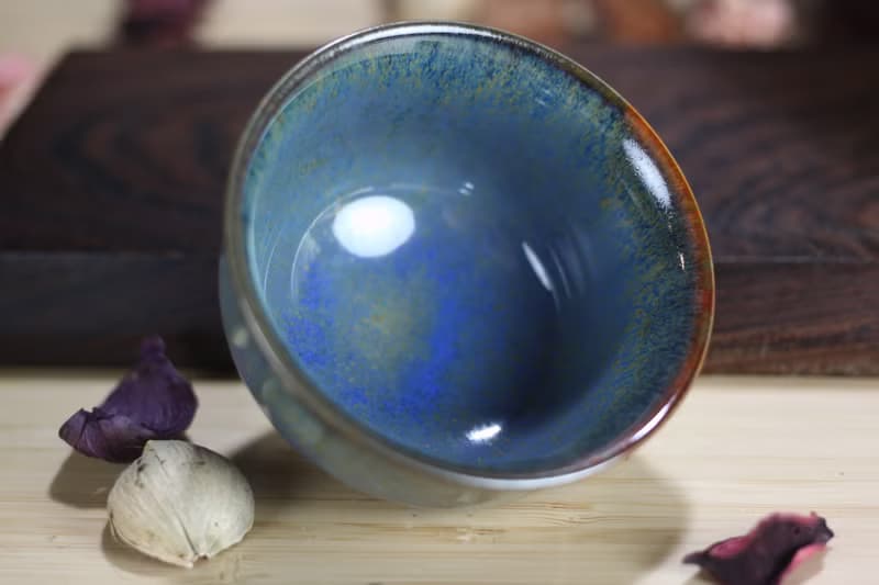 【母親節禮物】90ml 天目釉 寬口茶杯 酒杯 鶯歌名家葉敏祥作