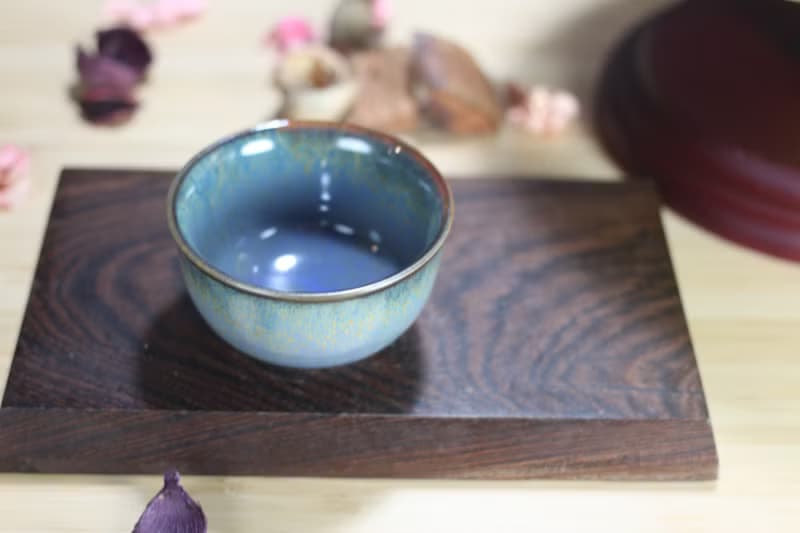 【母親節禮物】90ml 天目釉 寬口茶杯 酒杯 鶯歌名家葉敏祥作