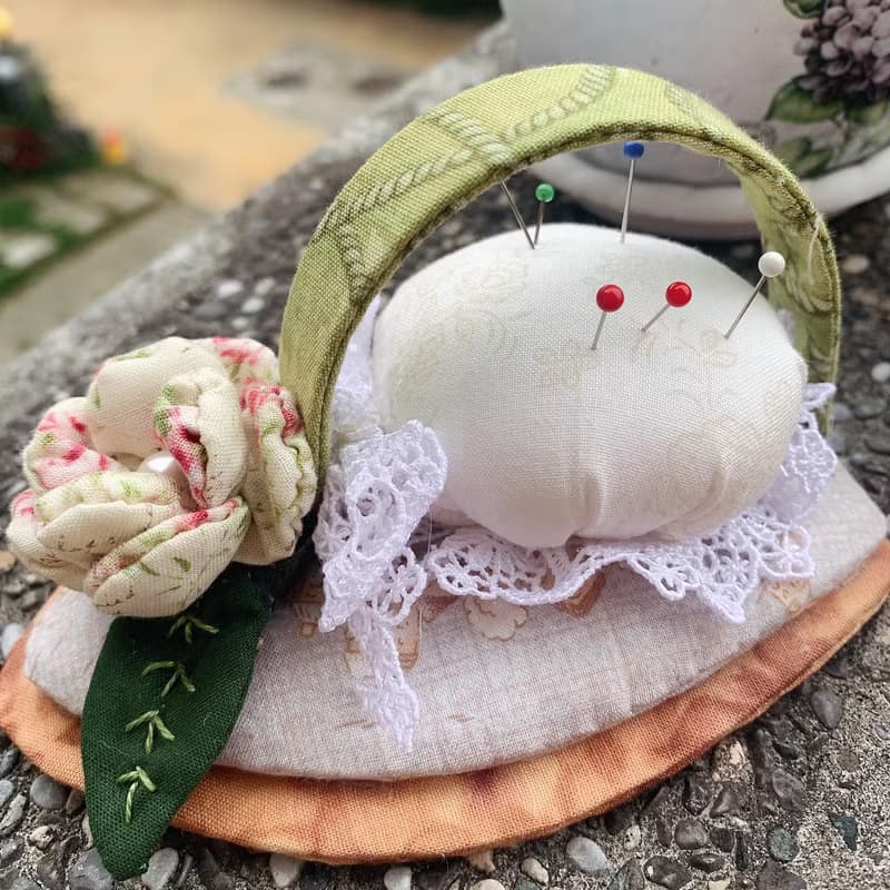 玫瑰花熨斗造型插針包,桌上擺飾,禮物