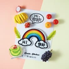刺繡貼紙-彩虹