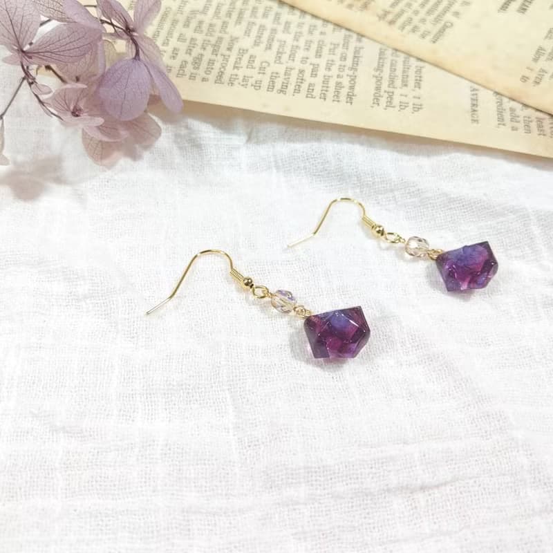 | 訂製 | 礦石造型耳環 | 一對