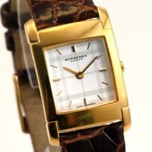 Burberry クォーツ 女性用腕時計 21mm タンク型 ゴールド 5420-H30687 ボックス付き 手錶 古董錶