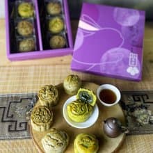 【中秋禮盒】全茶流心月餅 6入禮盒 / 12入禮盒。蛋奶素