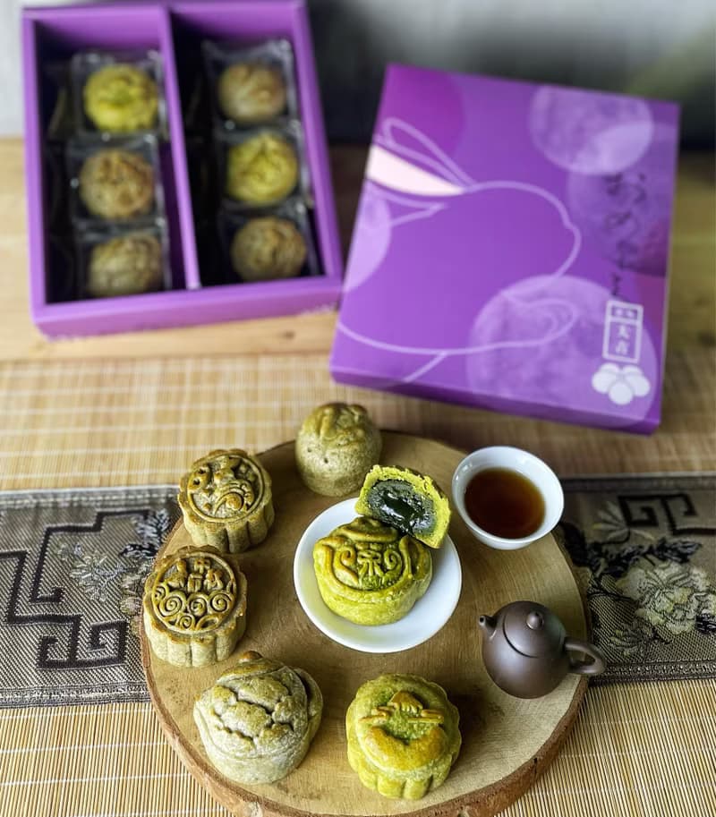 【中秋禮盒】全茶流心月餅 6入禮盒 / 12入禮盒。蛋奶素