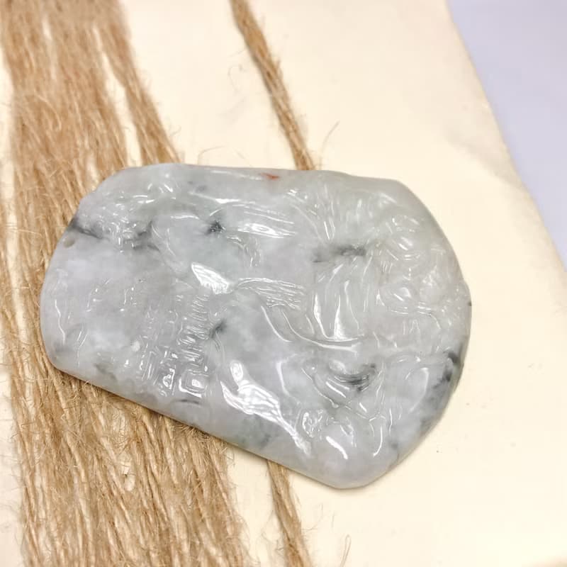 冰飄花翡翠山水牌| 天然緬甸玉翡翠A貨 | 送禮