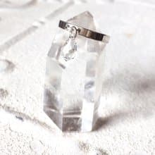 MIH 金工首飾 | 天真 innocence 水晶水滴純銀戒指 crystal ring