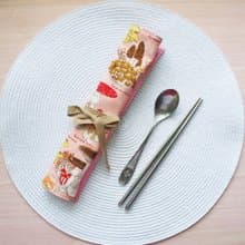 Lovely【粉紅香菇捲軸餐具袋、粉】工具袋、筆袋【內裡防水】