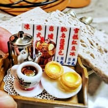 【原創港式手作】仿真香港茶餐廳微縮場景盒子