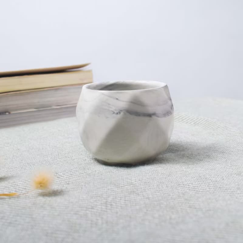 李的綠意花園 北歐風多肉小盆 小花盆 瓷盆 大理石紋 ins風 多肉