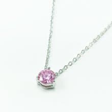 誕生石系列/十月份/粉紅碧璽 PINK TOURMALINE/項鍊/生日禮