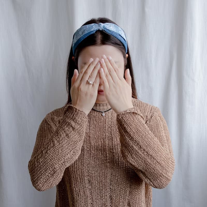 denim layered bandana hairband handmade headband