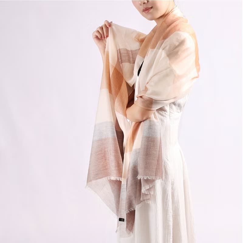 煙波浩渺 | 繽紛印花戒指絨 喀什米爾圍巾