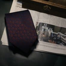 紫紅色三維空間立體領帶真絲商務紳士necktie