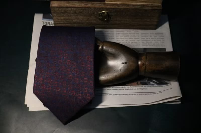 紫紅色三維空間立體領帶真絲商務紳士necktie
