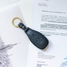 FORD福特汽車植鞣皮燙金鑰匙套/Kuga/Focus/Fiesta/STLine/MK3