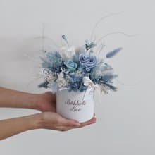 【永生玫瑰花盆花】• 情人節禮物/生日禮物/永生花/永生玫瑰花