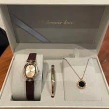 YuanPearl高級三件套禮物套裝復古手鐲吊墜手錶小眾設計中古