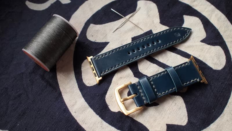 Apple watch錶帶訂製 日本馬臀皮革