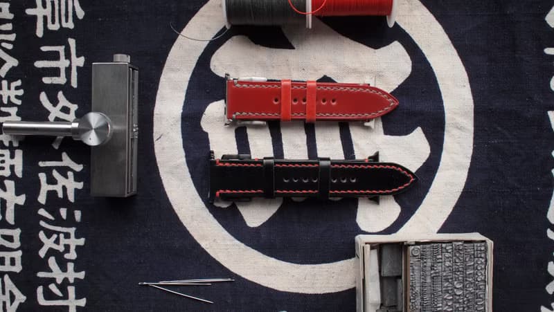 Apple watch錶帶訂製 日本馬臀皮革