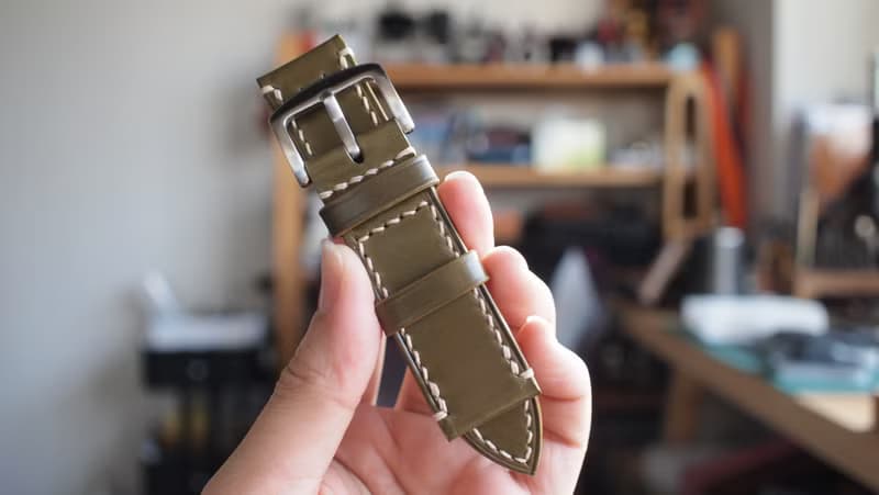 Apple watch錶帶訂製 日本馬臀皮革