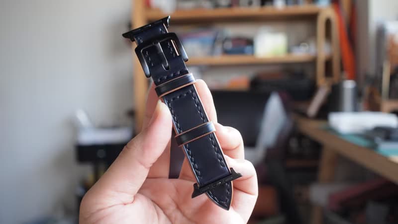 Apple watch錶帶訂製 日本馬臀皮革