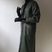 FOAK古著 Comme ca ism黑色麂皮長手套