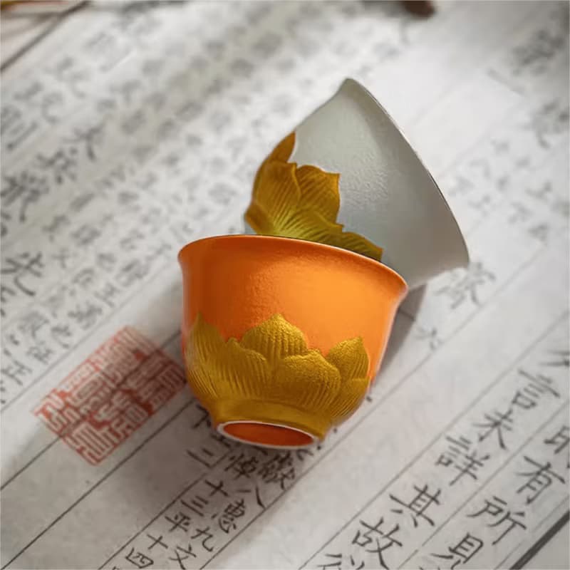 敦煌七情醉蓮杯茶杯套裝創意禮盒