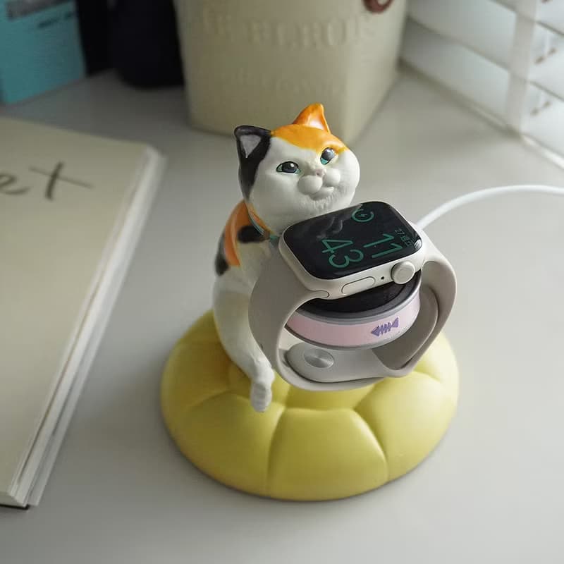 Apple Watch 療癒寵物充電座 / 香氛座 / 禮物推薦 三花貓