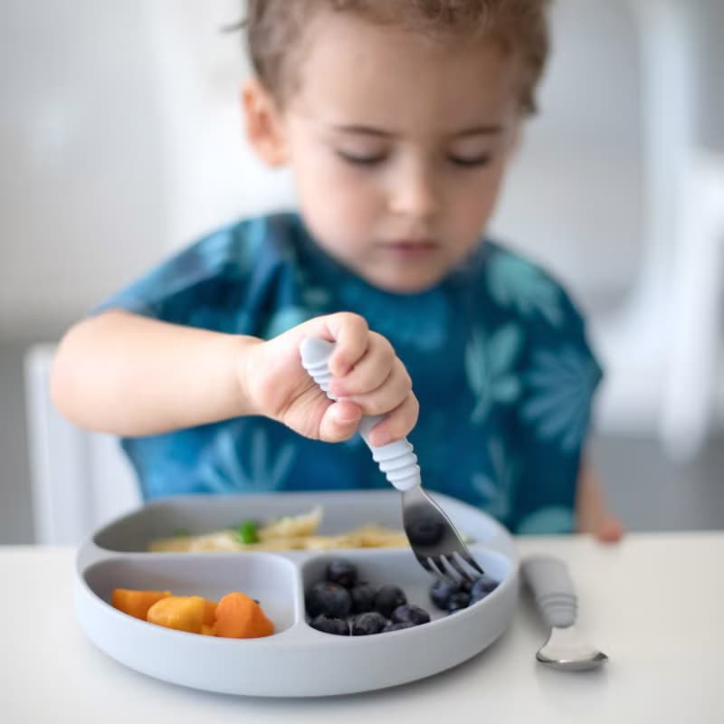 Bumkins 寶寶不鏽鋼湯叉(灰色)