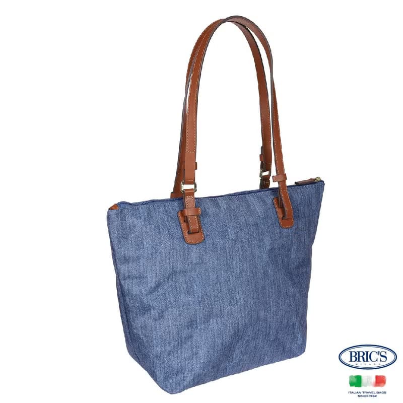 【BRIC' S】X-Bag3合1中尺寸 手提肩背袋(附小側背包包)-水洗牛仔