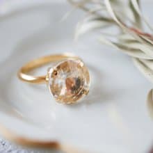 Pinkoi限定販売/スワロフスキー・クリスタル/透明リボリ