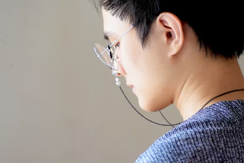 灰金羽雀 - 不銹鋼眼鏡/口罩鏈  簡約 文青 酷 個性 銀 黑