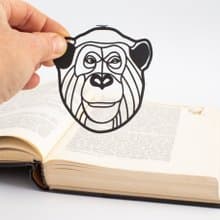 Metal Bookmark Chimp // Unique Animal Bookmark // Free Shipping Worldwide