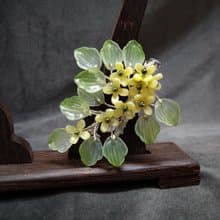 古風琉璃系列【金桂飄香】~髮夾(鴨嘴夾)