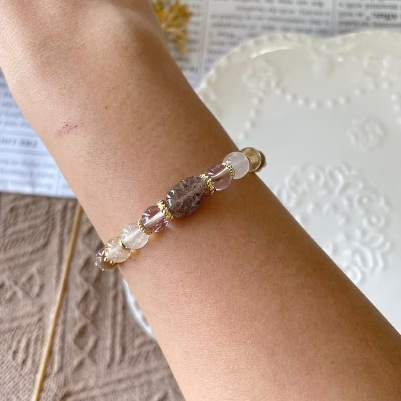 聚財超七貔貅編織手鍊