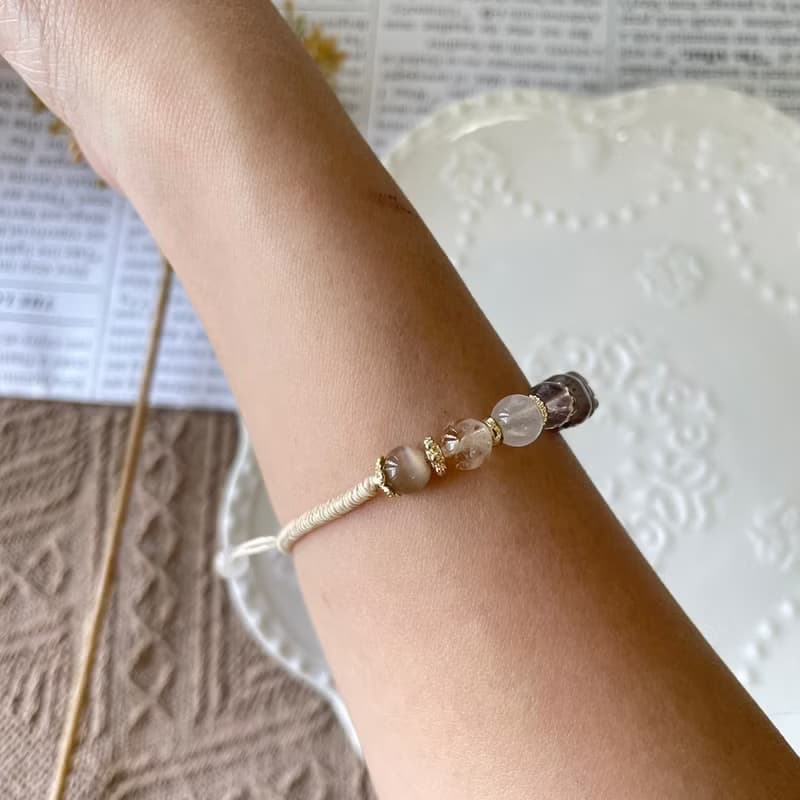 聚財超七貔貅編織手鍊