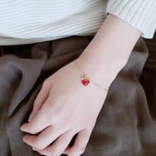 pulmp heart bracelet コロンとしたハートブレスレット