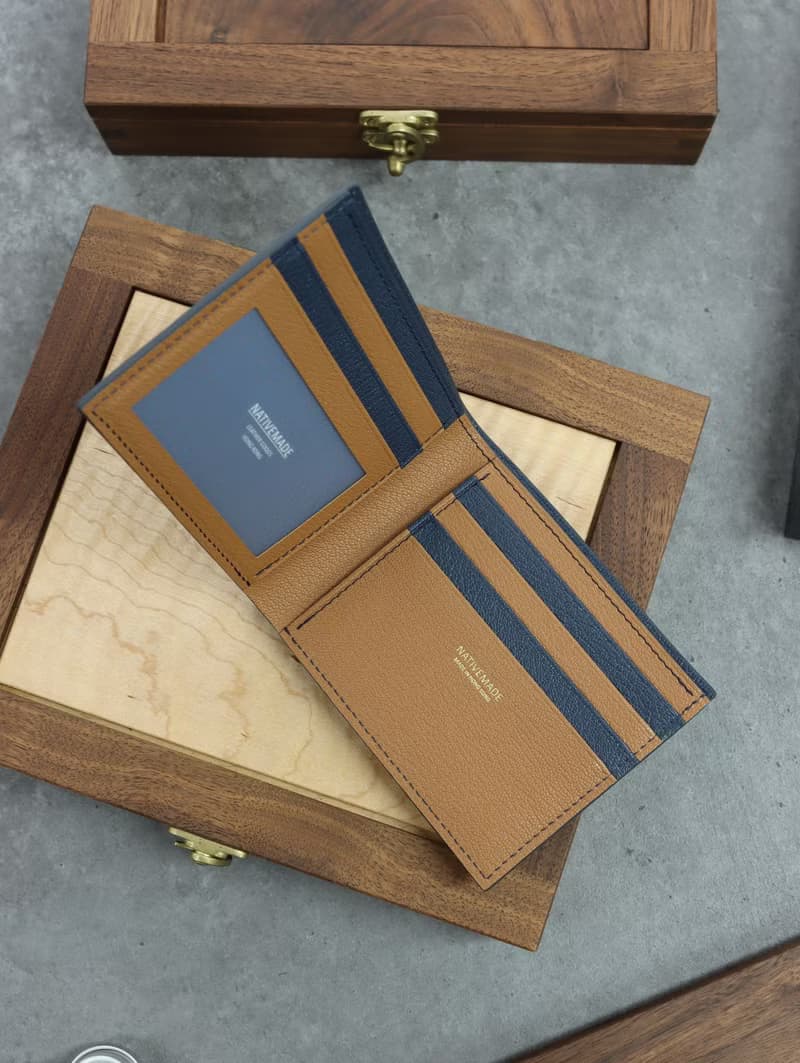 Nativemade 短銀包 法國山羊皮 男裝 短夾 錢包 錢夾