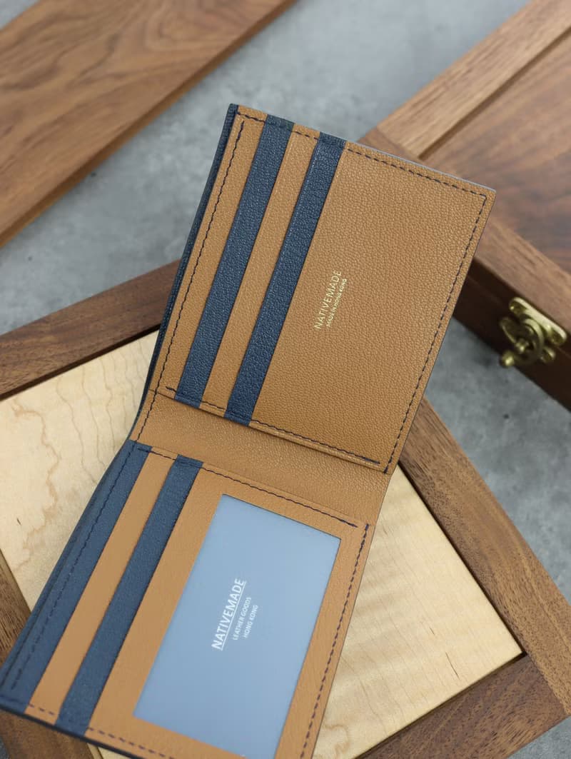 Nativemade 短銀包 法國山羊皮 男裝 短夾 錢包 錢夾