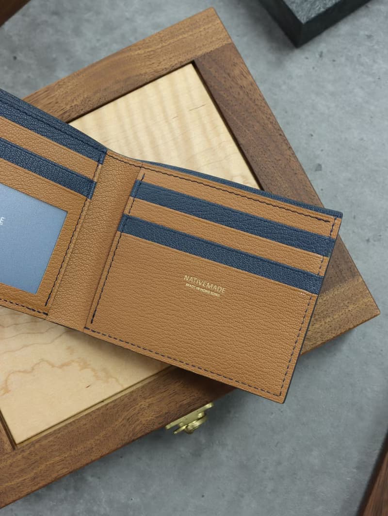 Nativemade 短銀包 法國山羊皮 男裝 短夾 錢包 錢夾