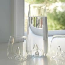 美國 MoMA 山水玻璃對杯 簡約大氣新中式創意酒杯水杯 喬遷禮物