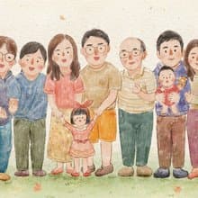 【可愛溫暖似顏繪 】繪本插畫風格