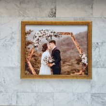 暖調極簡8x10舊化金無襯卡相框【鎏金 Relic】