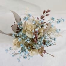 情人節禮物花束自然清新療癒甜美花束 永生康乃馨盆花 結婚捧花永